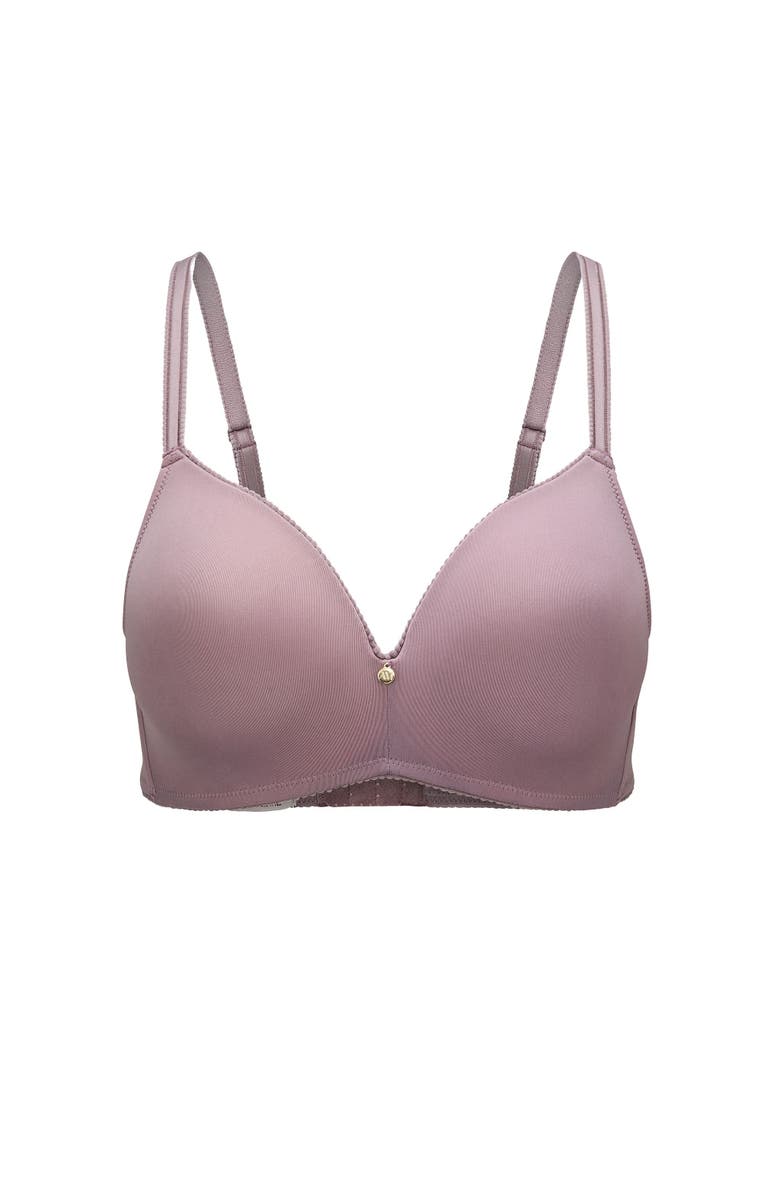 Adore Me Jeannette Push Up Demi Bra, Alternate, color, Dark Purple
