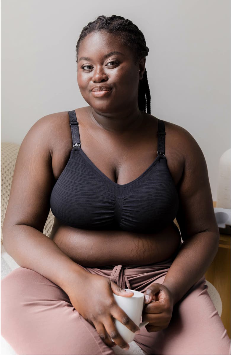 Kindred Bravely Busty Sublime Hands-Free Pumping & Nursing Bra -Sizing Options from E-H Cup, Alternate, color, Black