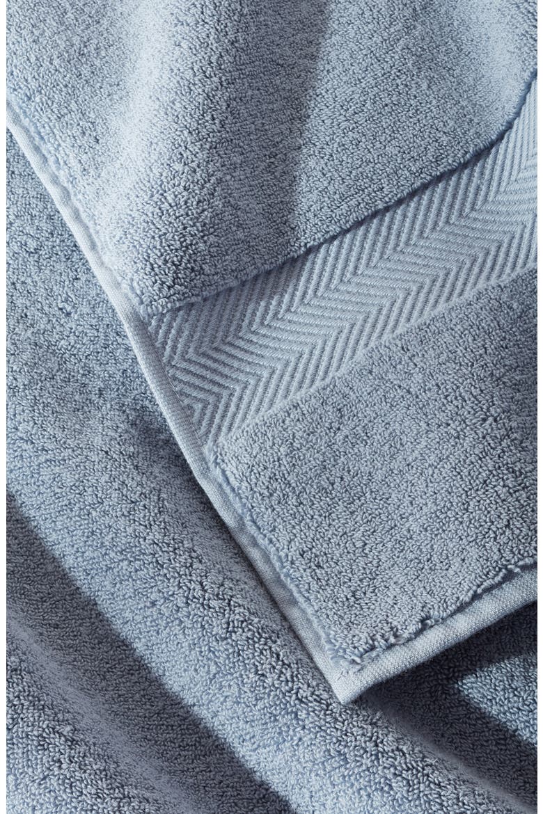 Organic Hydrocotton Set of 4 Bath Towels $140 Value, Alternate, color, BLUE CHIP