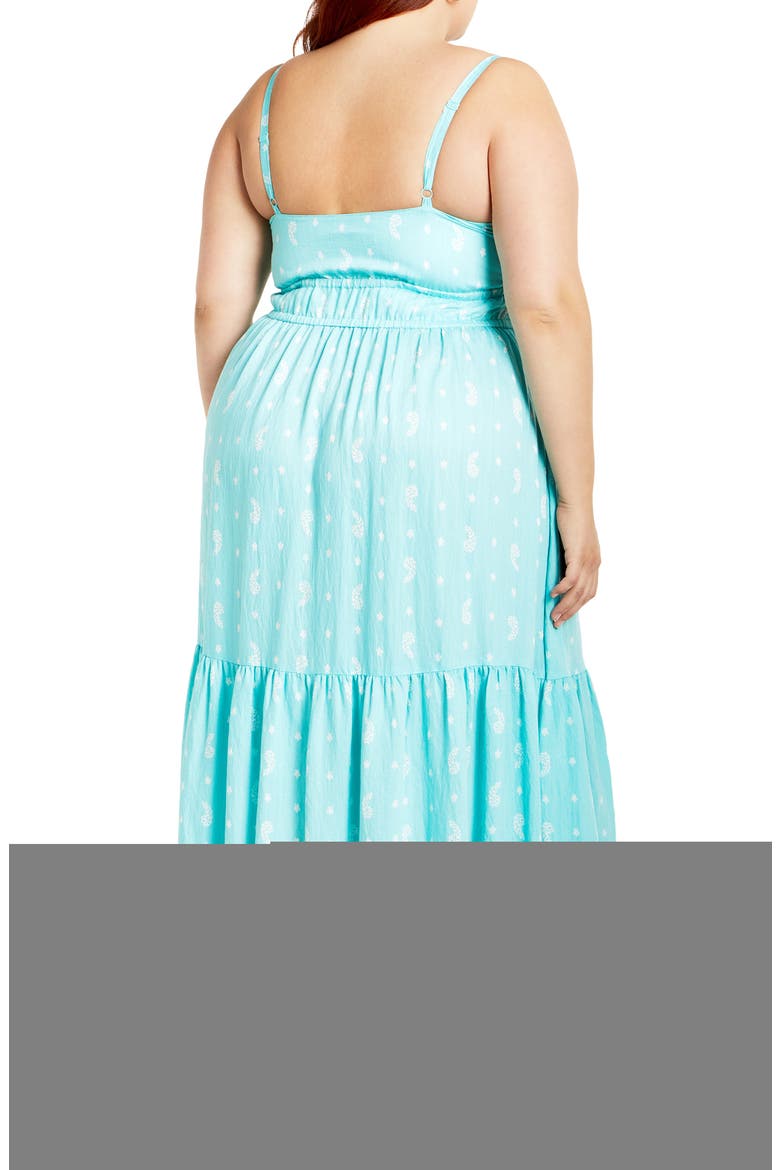 Harlow Maxi Dress, Alternate, color, PAISLEY AQUA SKY