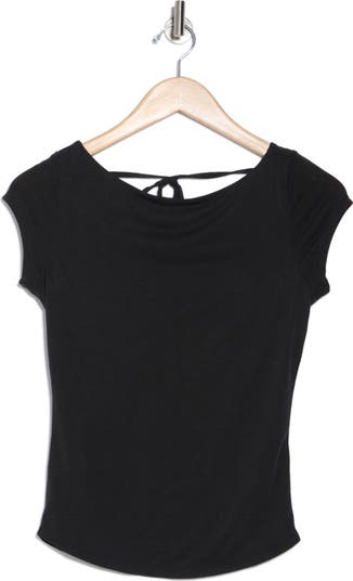 Katie Tie Back Cowl Neck Knit Top