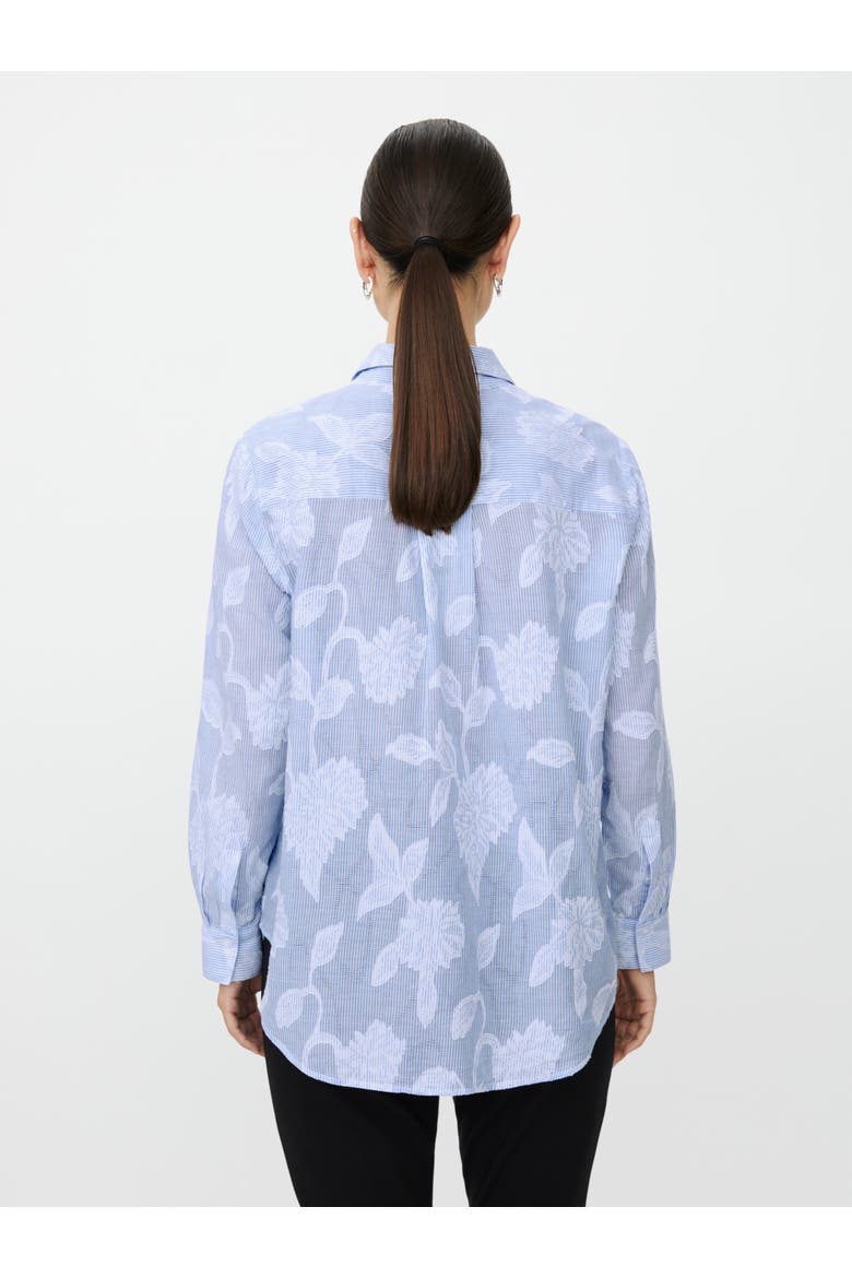 MaImma Floral Print Shirt, Alternate, color, Placid Blue