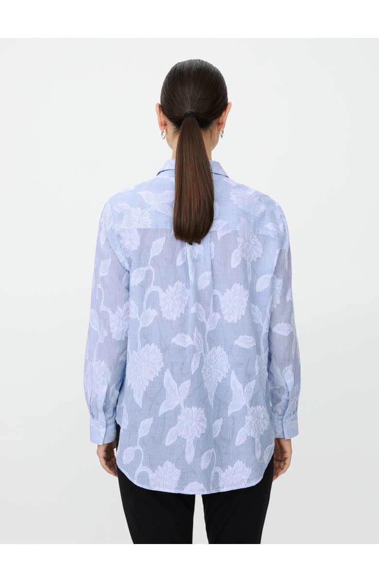 Masai Copenhagen MaImma Floral Print Shirt, Alternate, color, Placid Blue