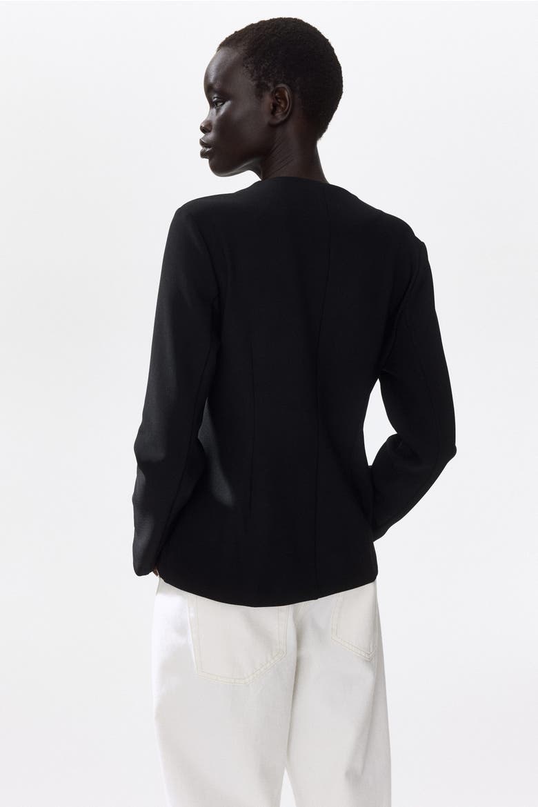 Knot-button Jacket, Alternate, color, Black