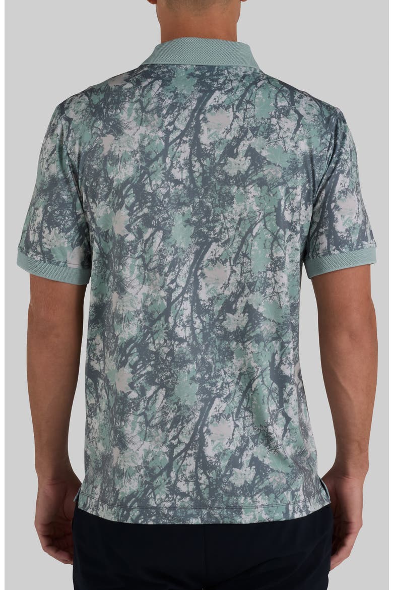 Evolution Ridge Abstract Print Performance Golf Polo, Alternate, color, STEALTH MODE DARK