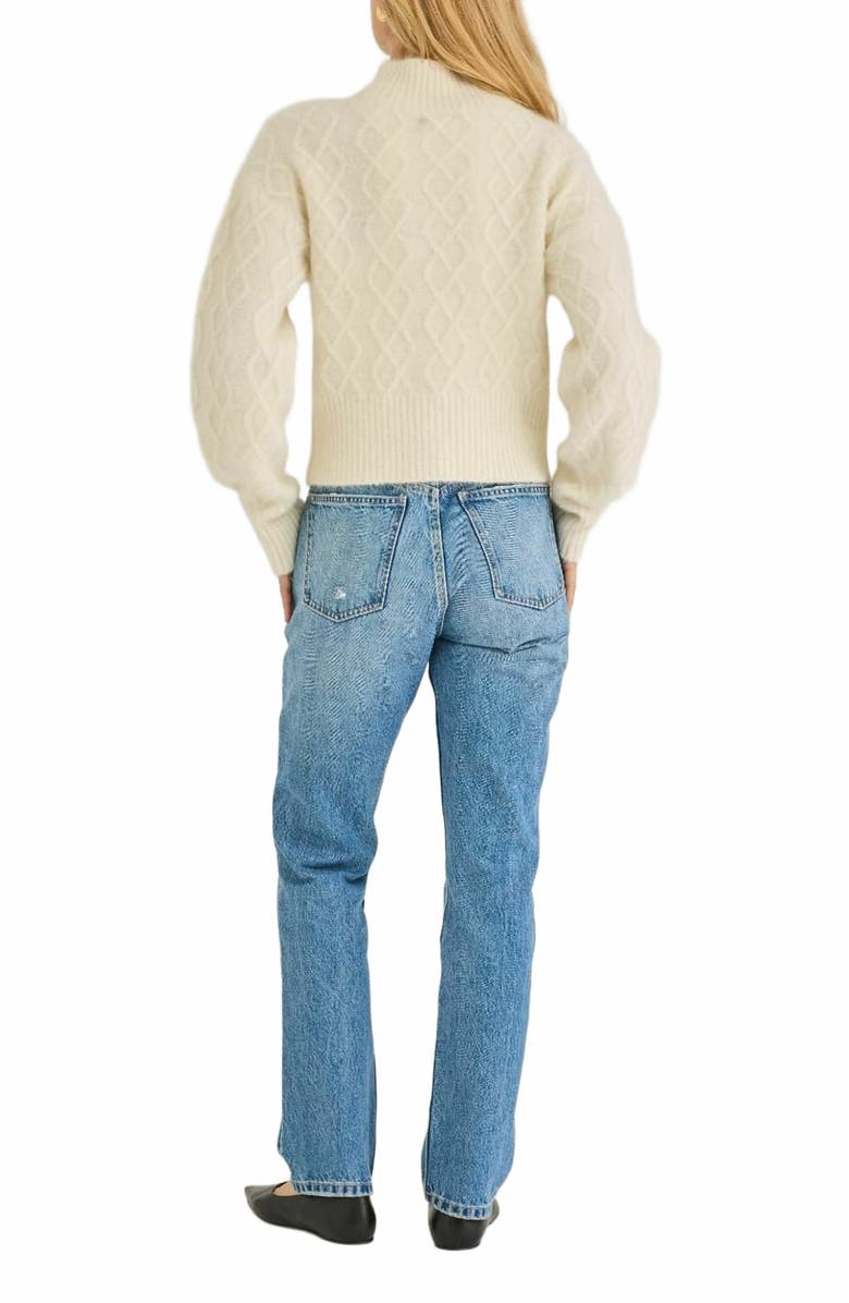 Rebecca Taylor Yael Sweater, Alternate, color, Eggshell