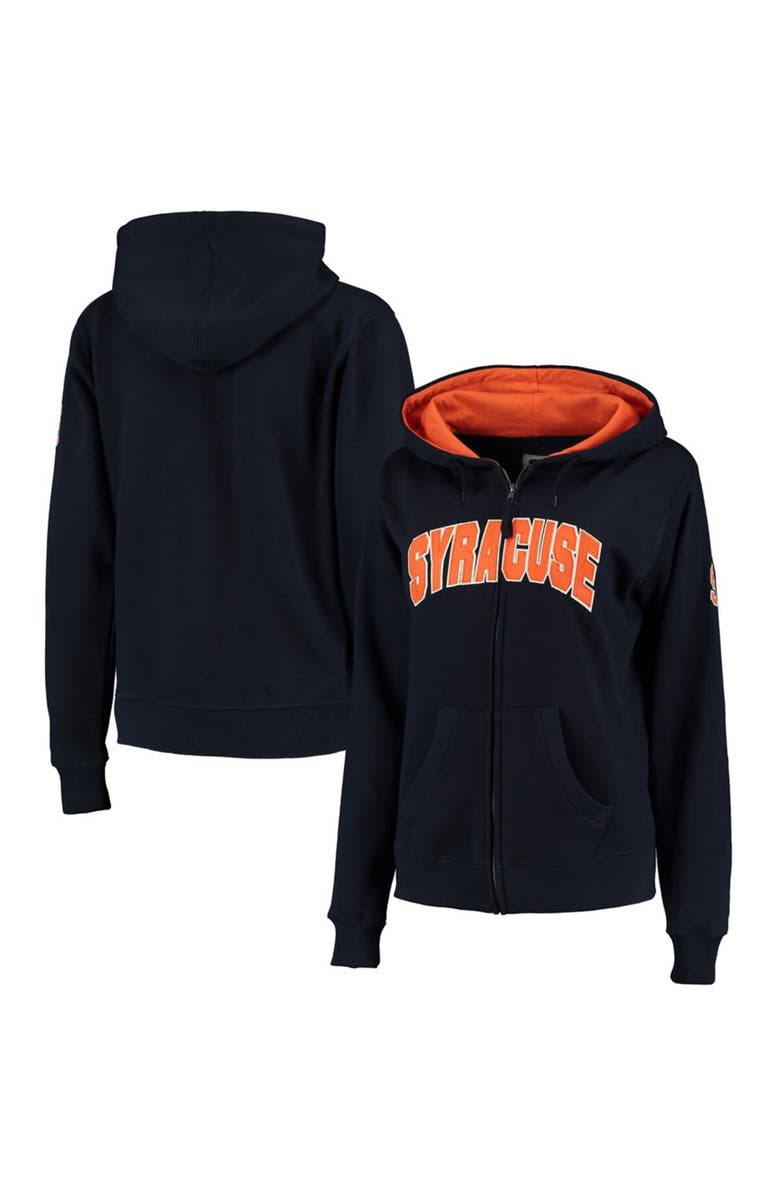 COLOSSEUM Women's Stadium Athletic Navy Syracuse Orange Arched Name Full-Zip Hoodie, Main, color, Navy