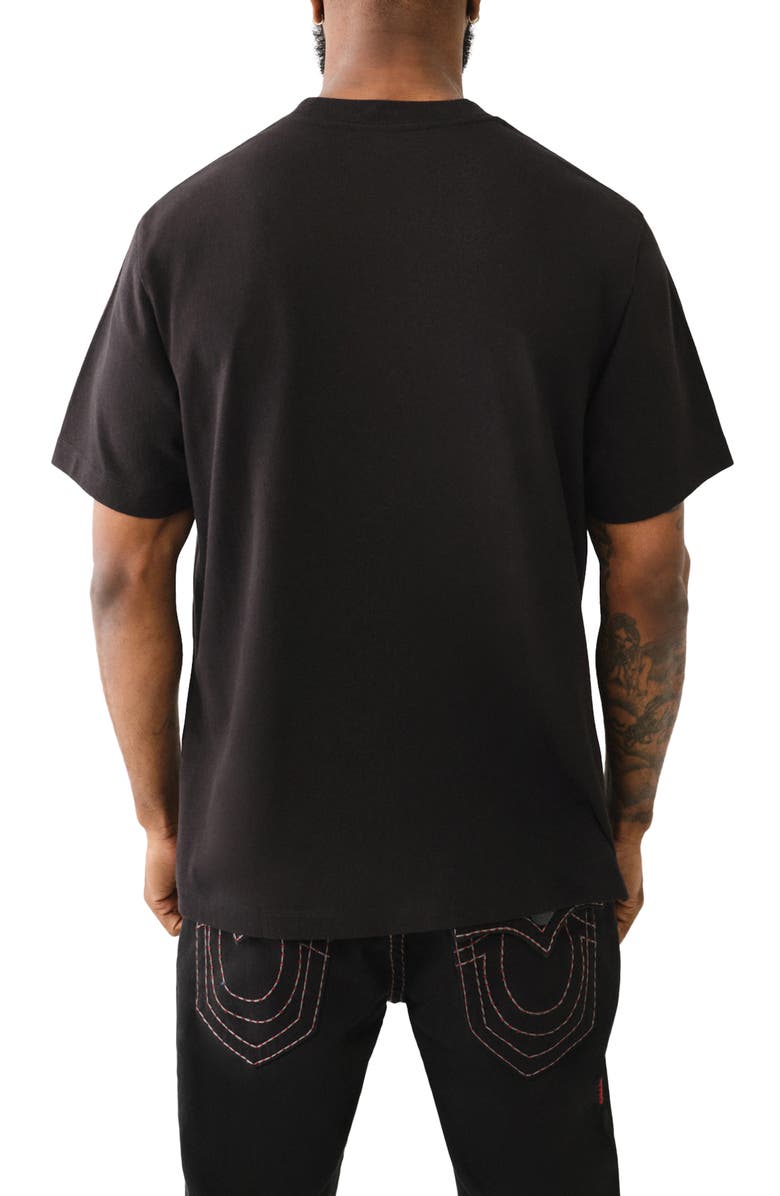 True Religion Brand Jeans Cross Stitch Logo Patch T-Shirt, Alternate, color,