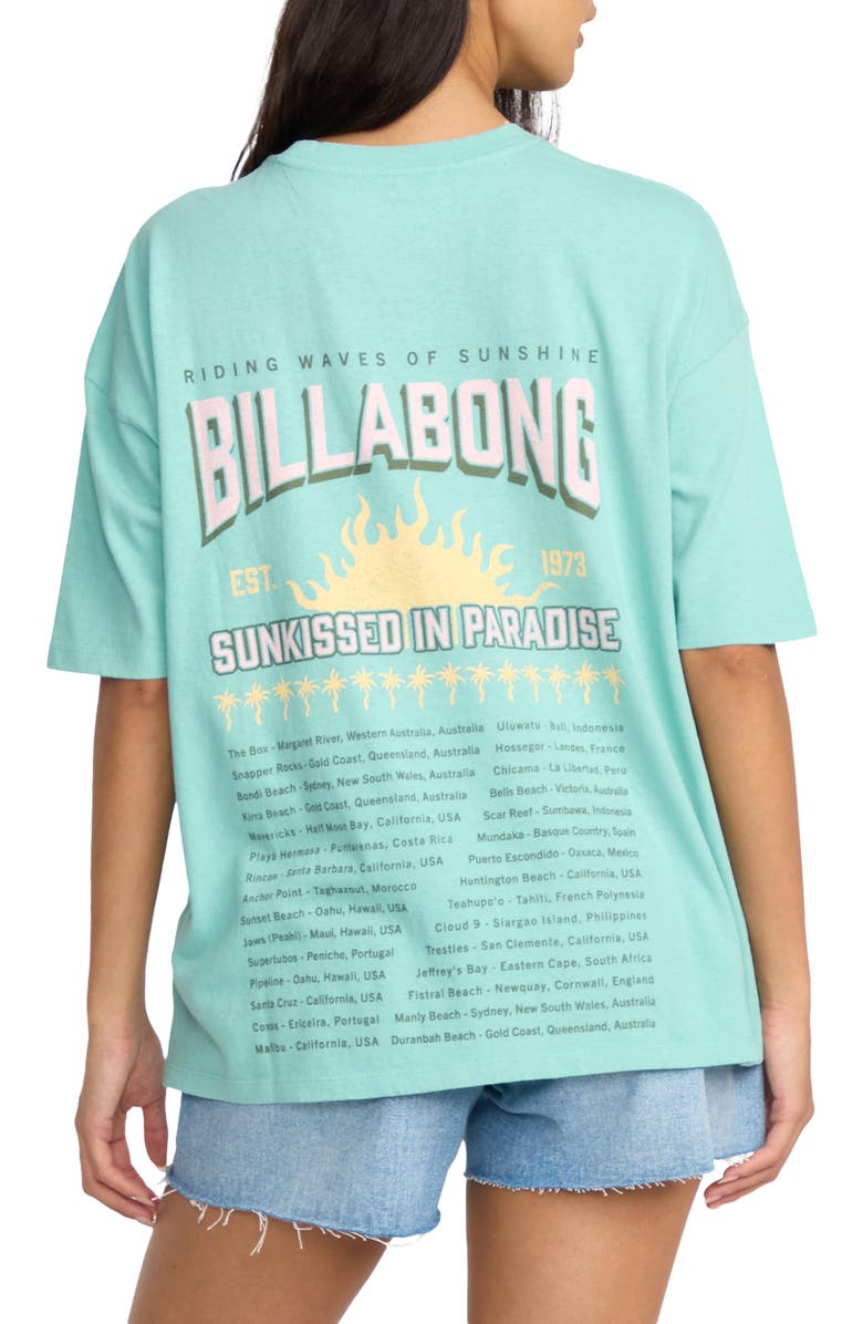 Billabong Reach for Sunshine Oversize Graphic T-Shirt, Alternate, color, Misty Blue