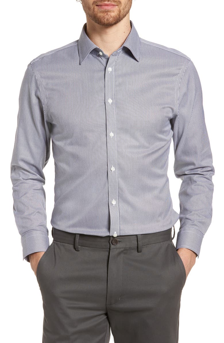 NORDSTROM MEN'S SHOP Smartcare<sup>™</sup> Extra Trim Fit Stripe Dress Shirt, Main, color, 