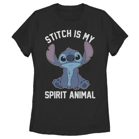 Women's Lilo & Stitch My Spirit Animal Is Stich  Graphic T-Shirt