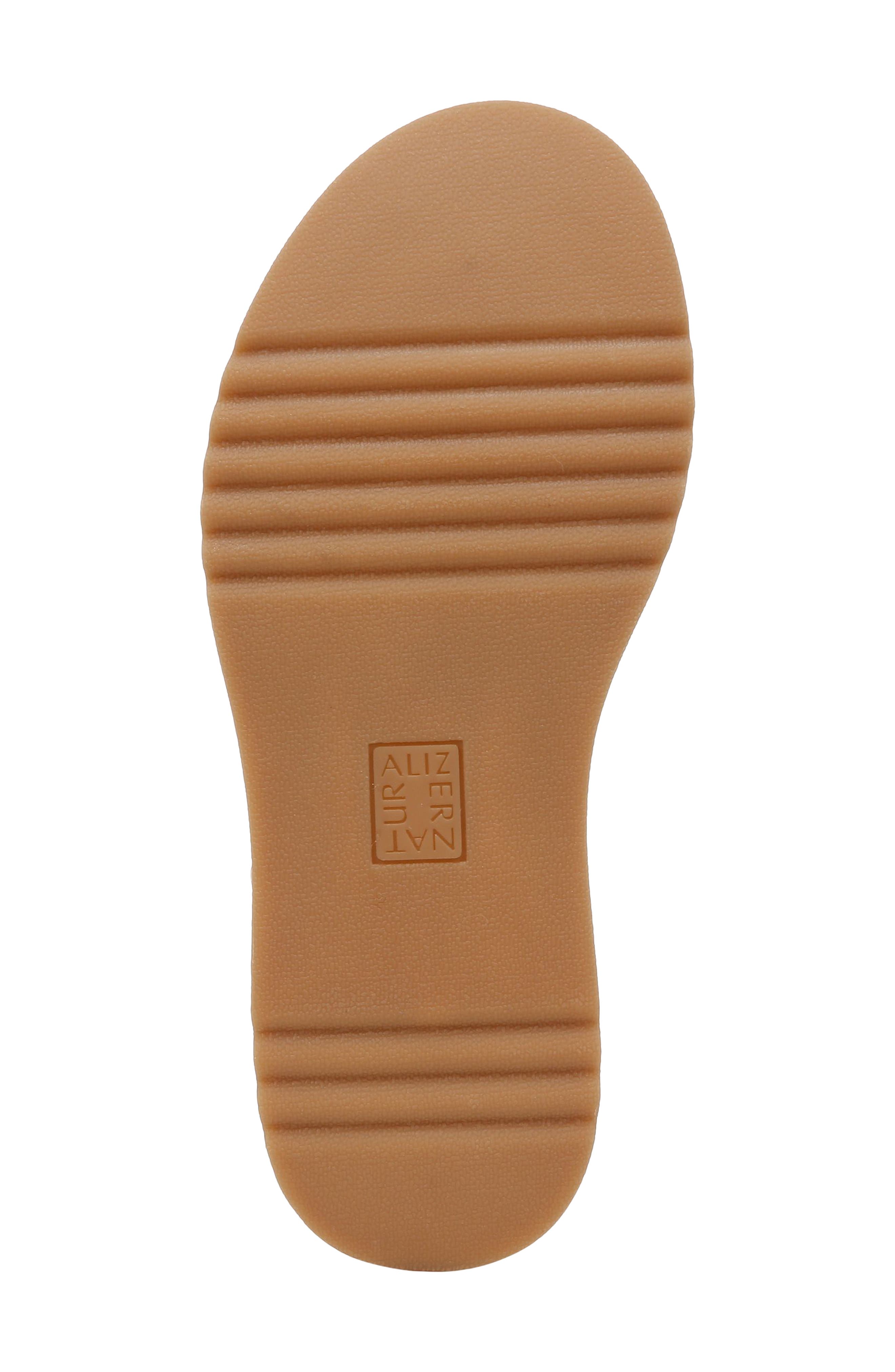 Naturalizer Zane Ankle Strap Platform Sandal, Alternate, color, Rose Gold Faux Leather