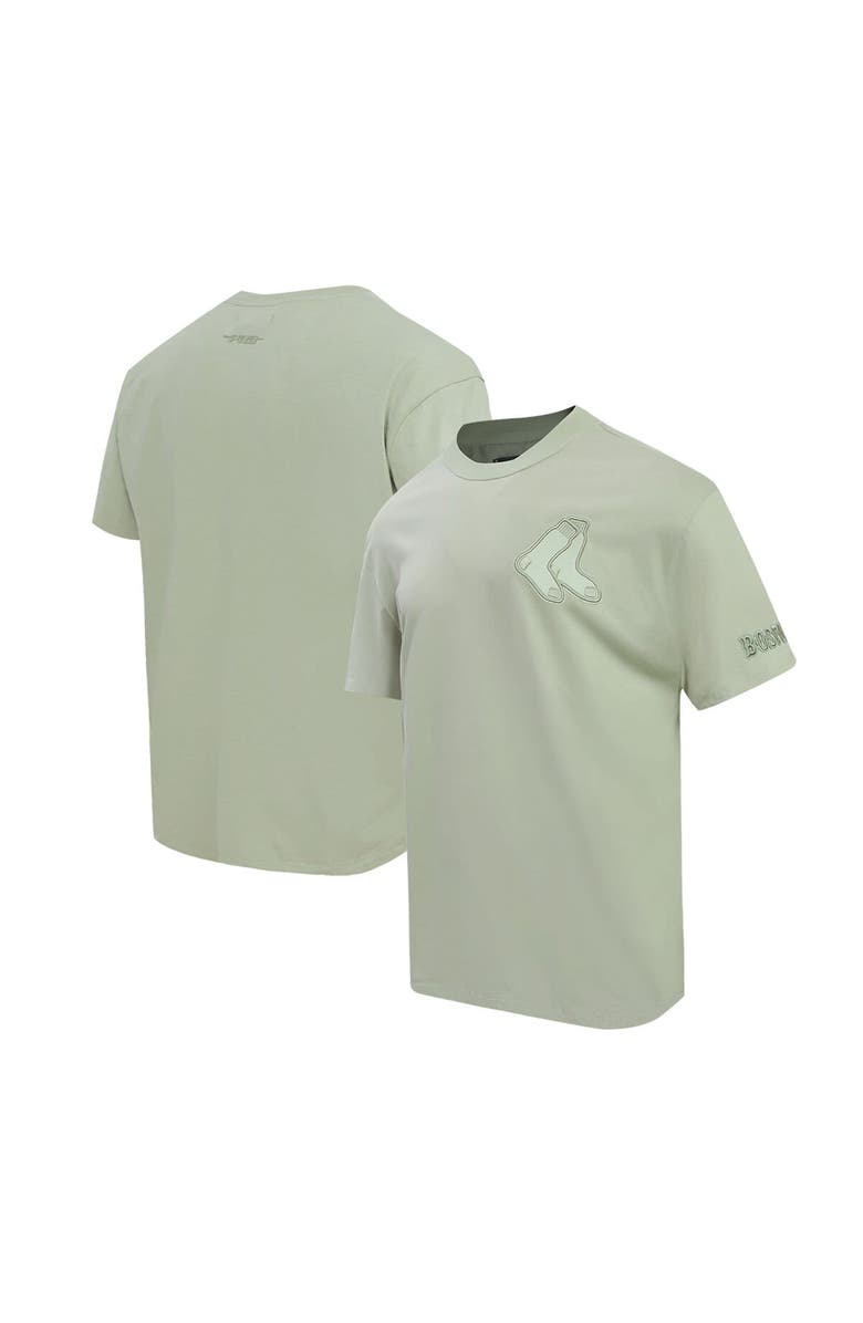 PRO STANDARD Men's Pro Standard Mint Boston Red Sox Neutral CJ Dropped Shoulders T-Shirt, Alternate, color, 