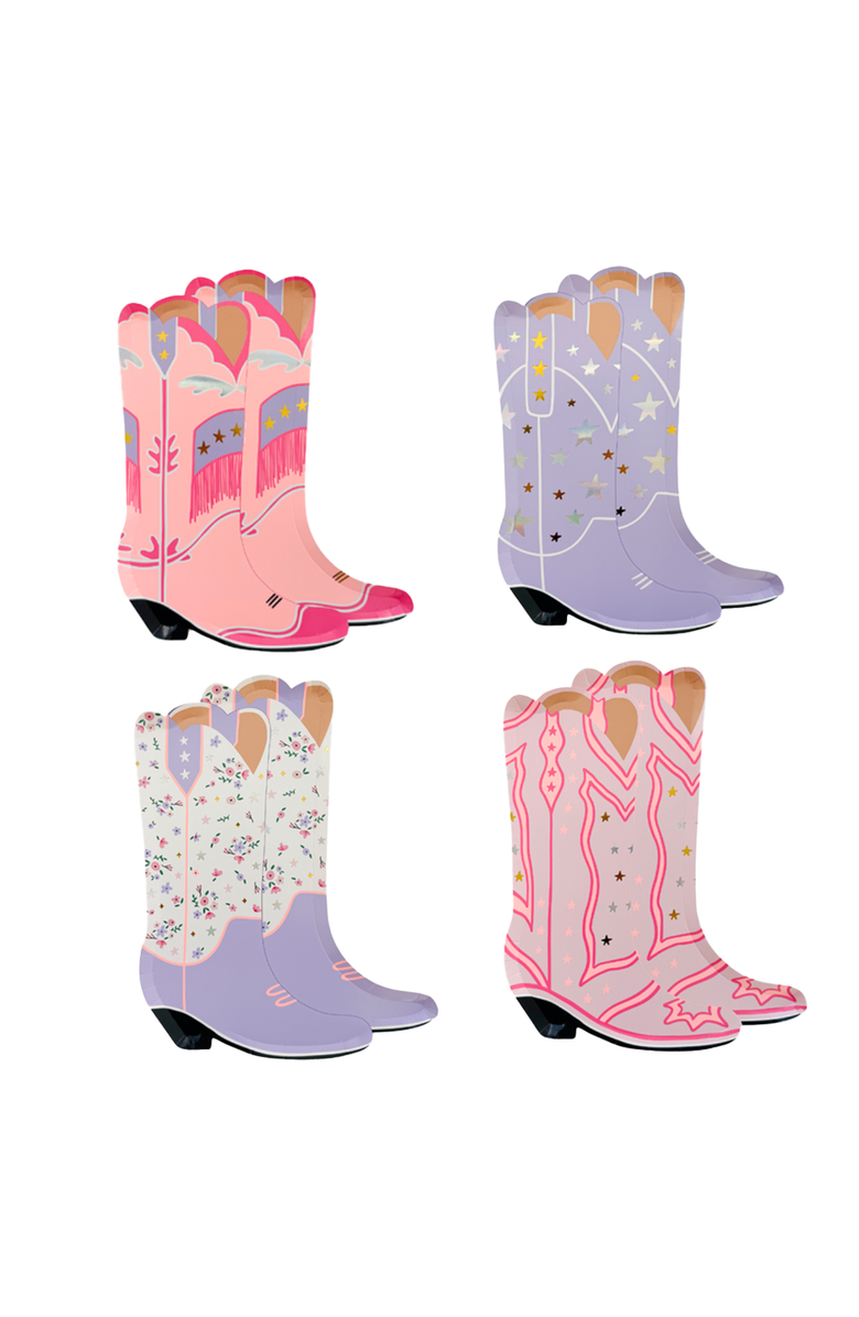 Daydream Society Pony Tales Cowgirl Boot Large Plates, Main, color, Assorted Pre-Pack