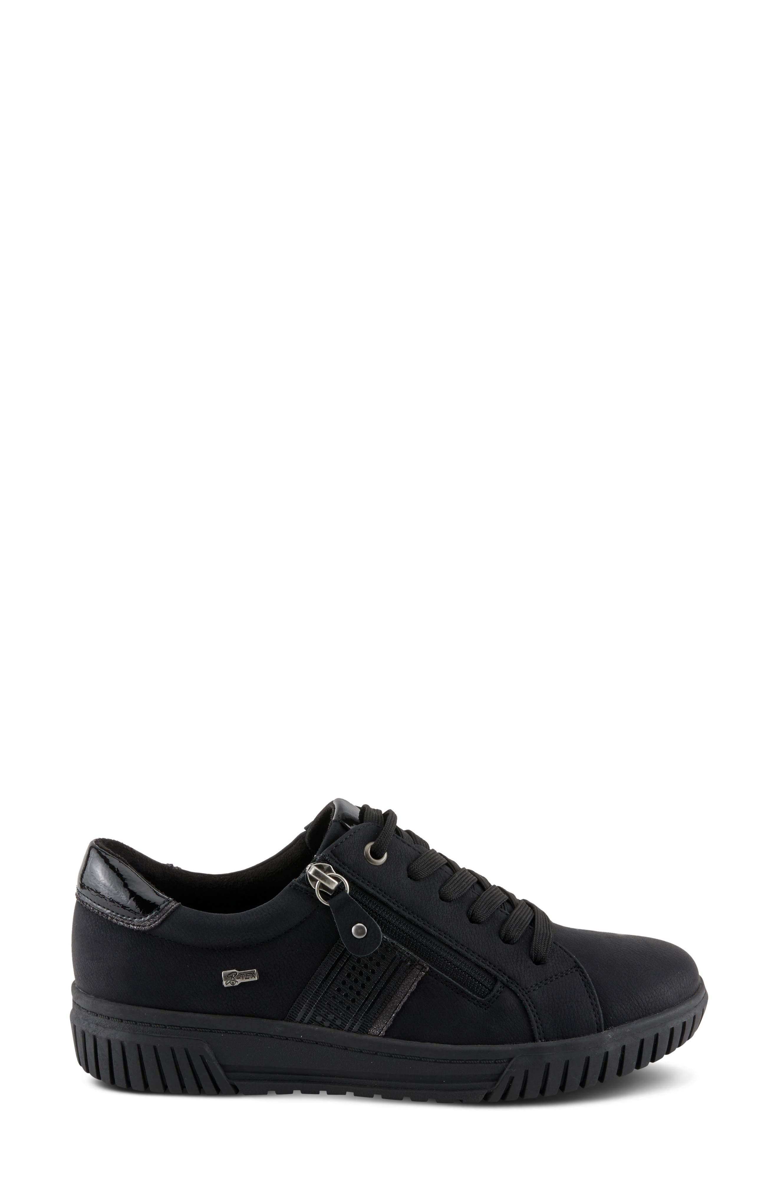 Spring Step Jamia Water Resistant Sneaker, Alternate, color, Black