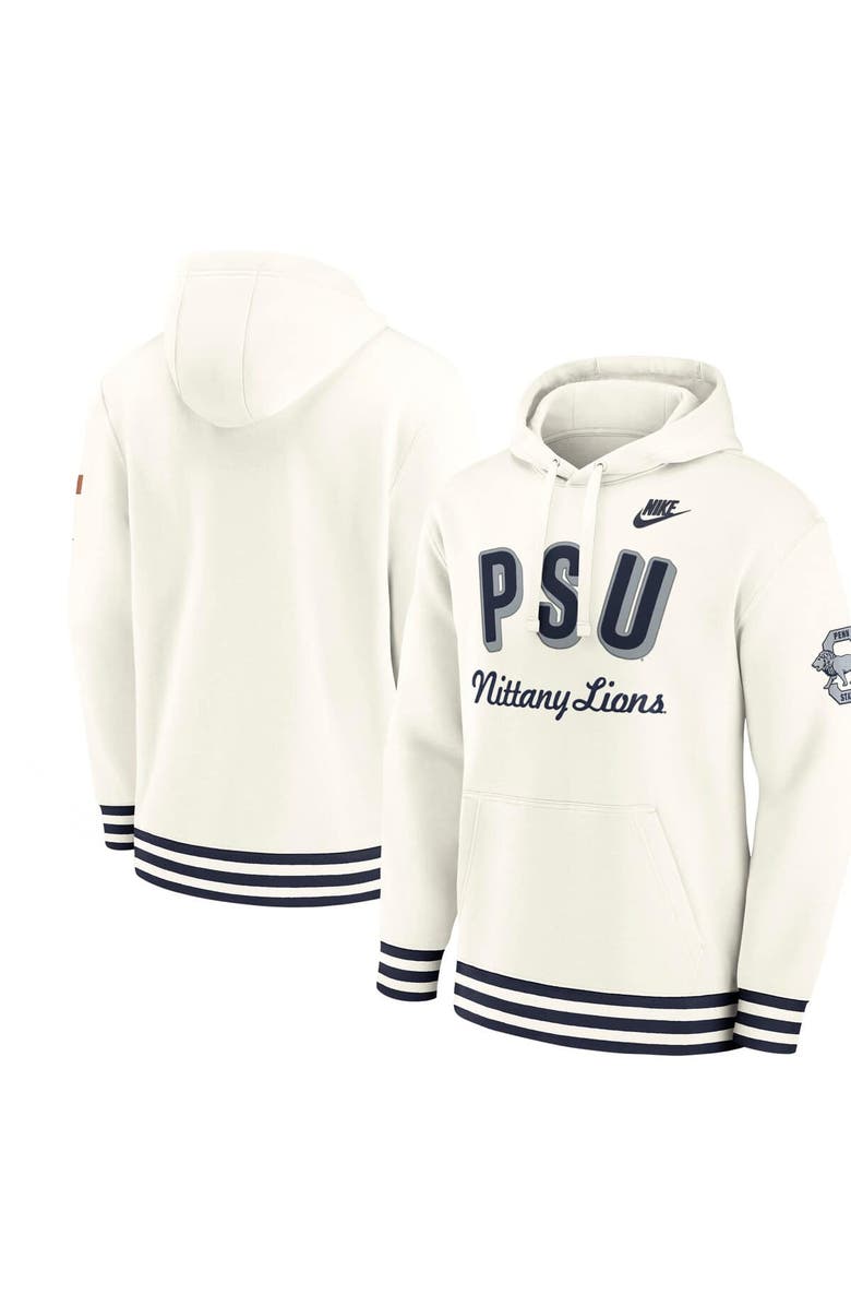 Nike Men
s Nike Cream Penn State Nittany Lions Legacy Retro Pullover Hoodie, Main, color, Cream