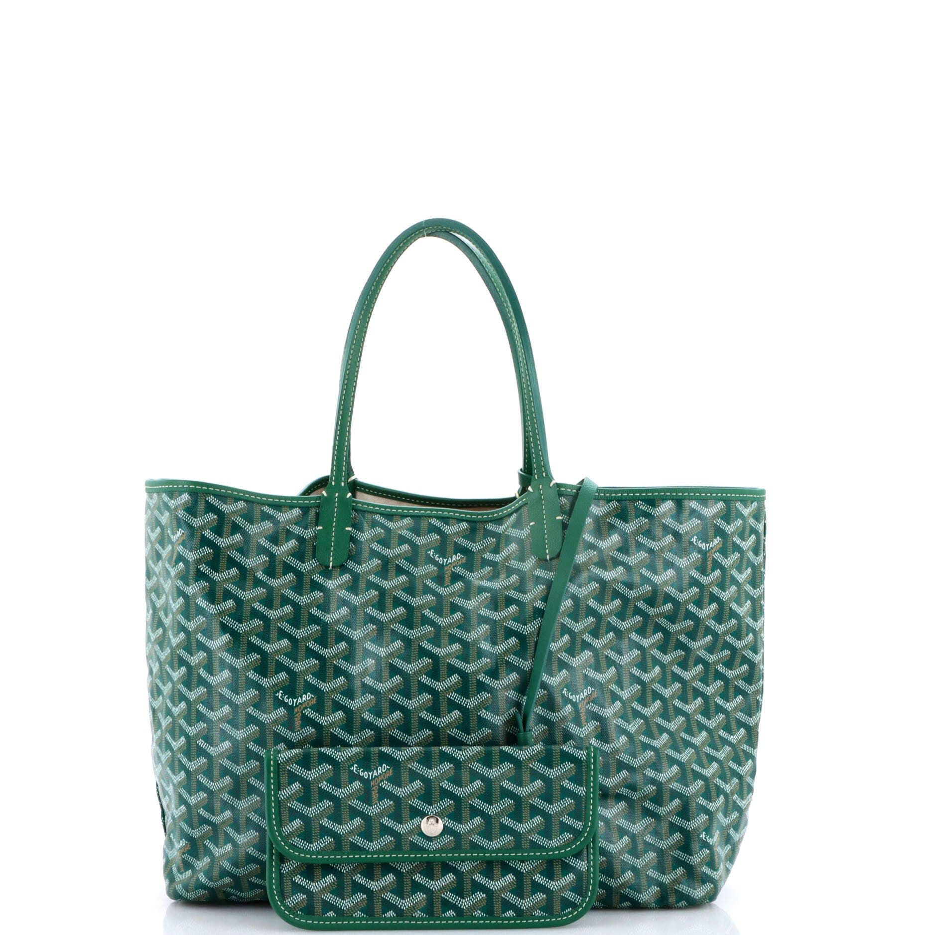 Pre-Owned Goyard Saint Louis Tote Coated Canvas PM, Alternate, color, Green