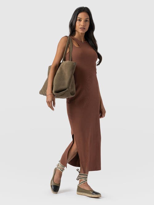 Shop Saint + Sofia Axel Cut Out Dress