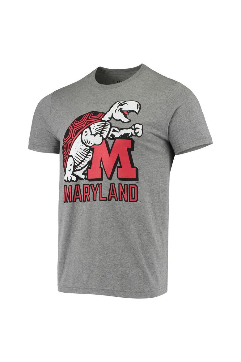Men's Homefield Gray Maryland Terrapins Vintage Testudo T-Shirt, Alternate, color, Gray
