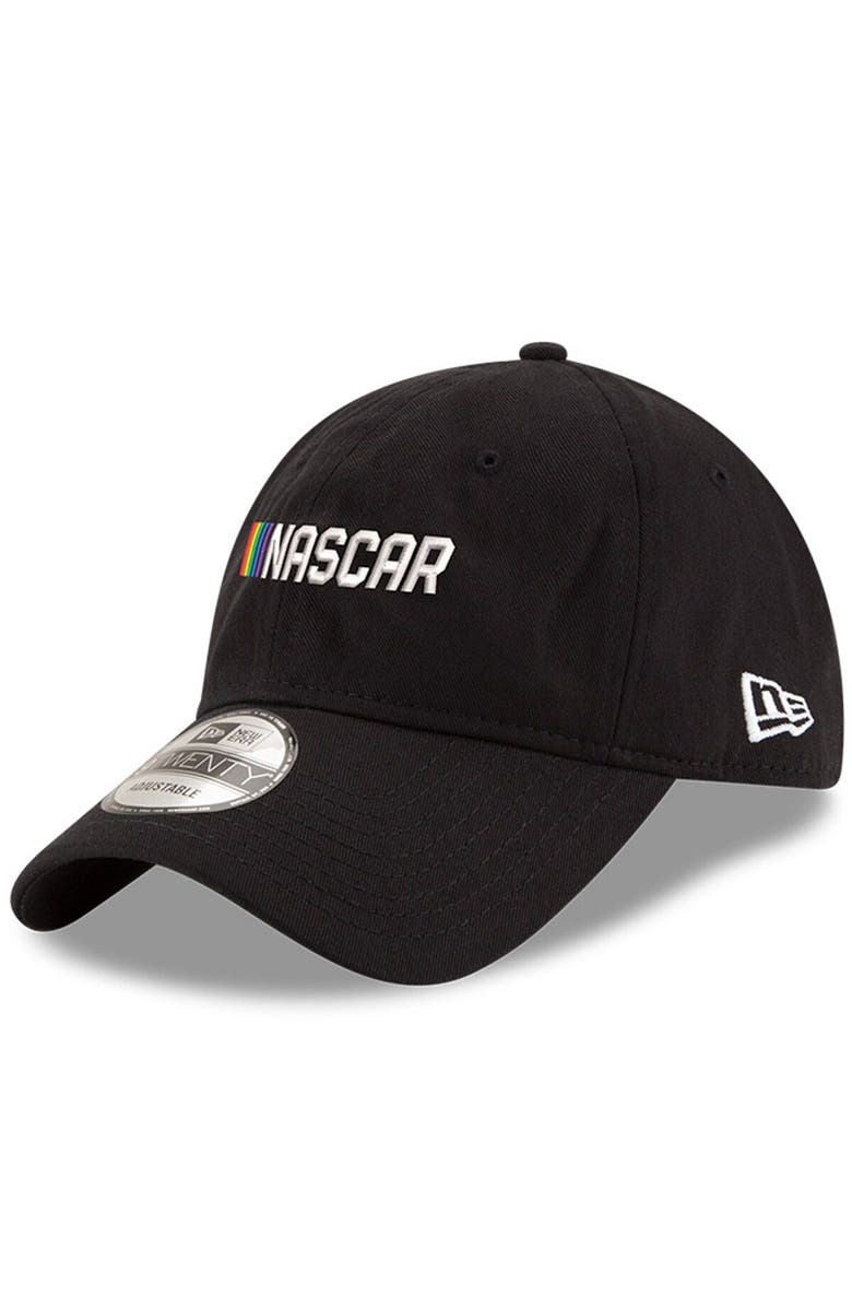 New Era Men's New Era Black NASCAR Wordmark Pride 9TWENTY Adjustable Hat, Main, color, 