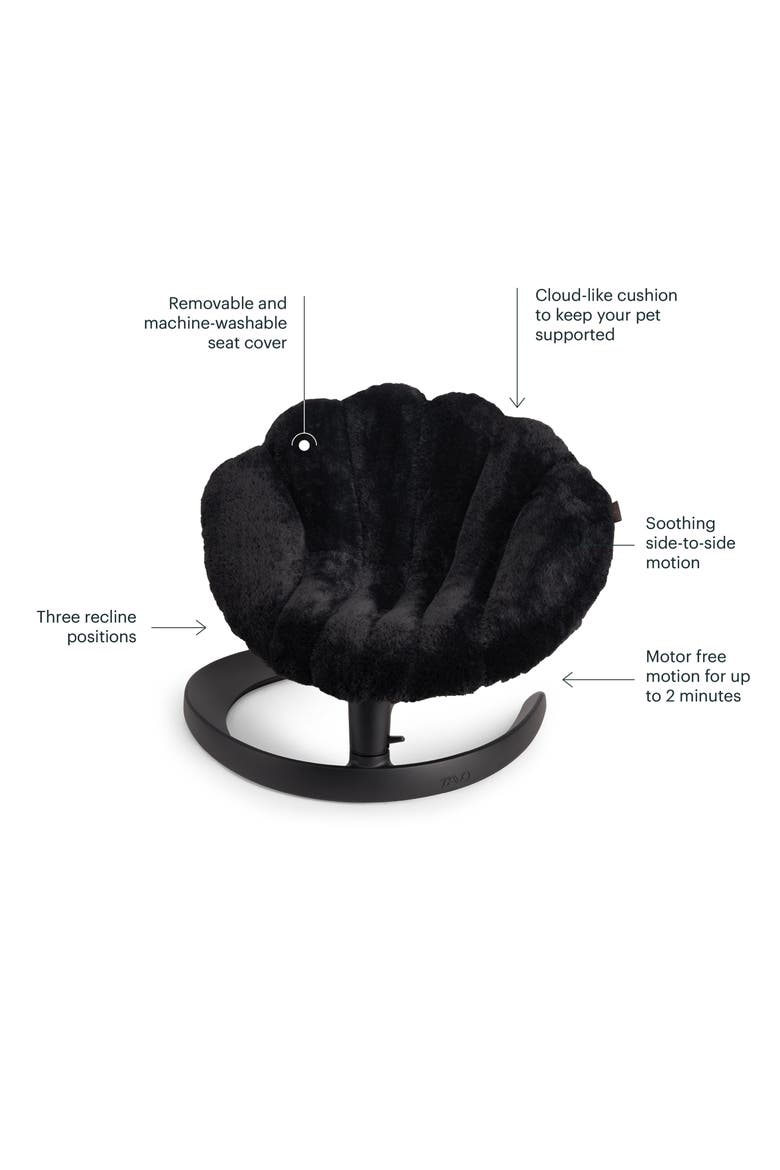 Shell™ Pet Bed & Swaying Lounger, Alternate, color, ONYX