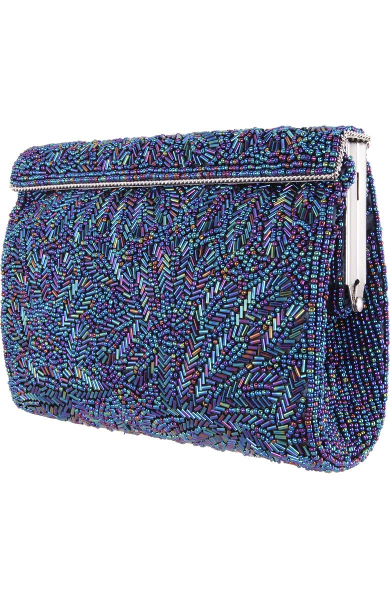 Nina 'Meadow' Beaded Frame Clutch, Alternate, color,