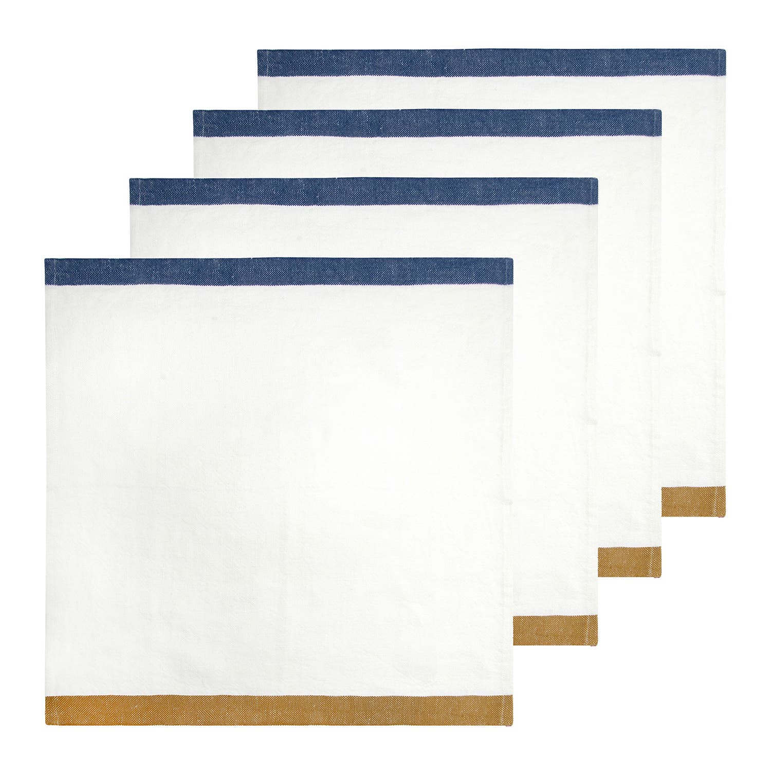 selected Blue, Mustard 20" x 20"