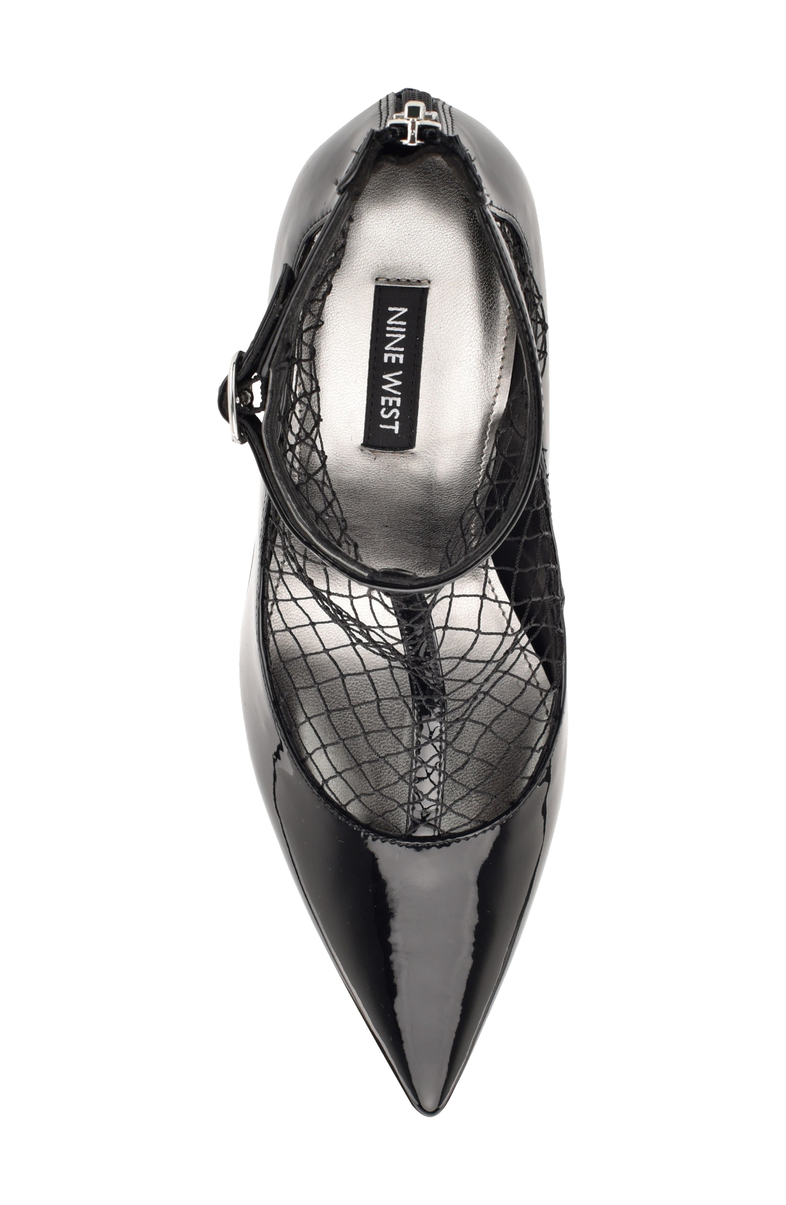 Nine West Fishnet Pointed Toe Pump, Alternate, color, 