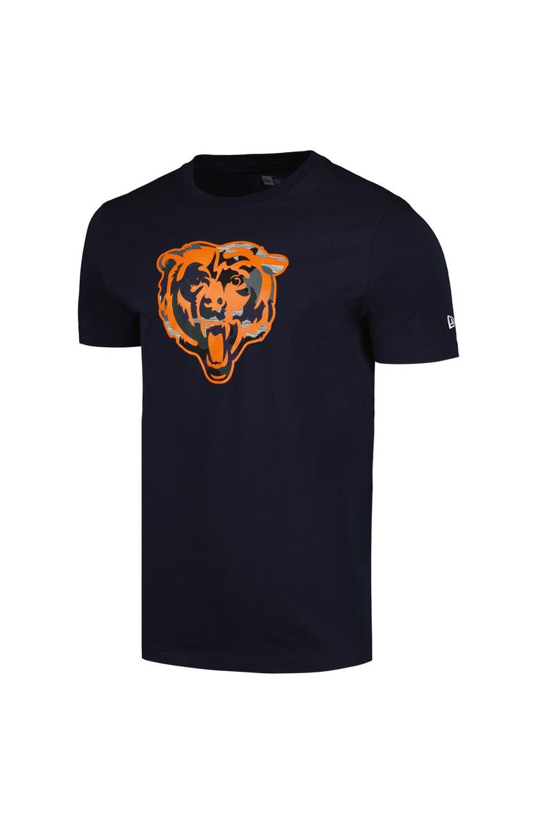 New Era Men's New Era Navy Chicago Bears Camo Logo T-Shirt, Alternate, color, 