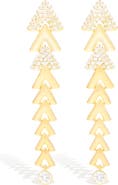 Campbell + Charlotte Spark Chevron Link Chandelier Earring