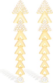 Campbell + Charlotte Spark Chevron Link Chandelier Earring