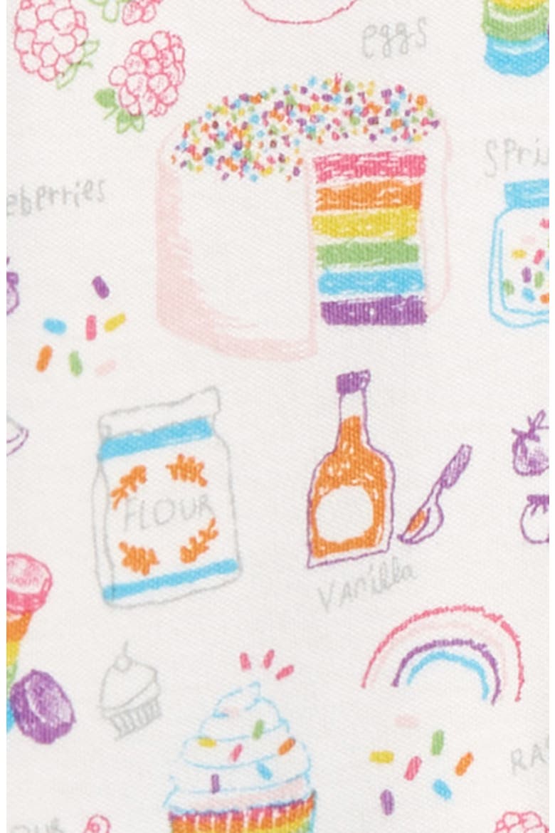Rainbow Sprinkles Fitted One-Piece Pajamas, Alternate, color, PINK