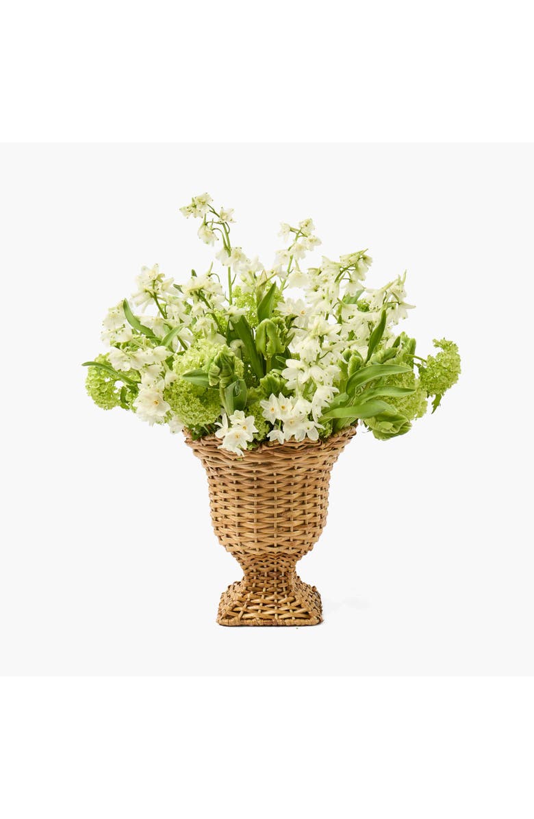 Mrs. Alice Small Rattan Urn Vase, Main, color,