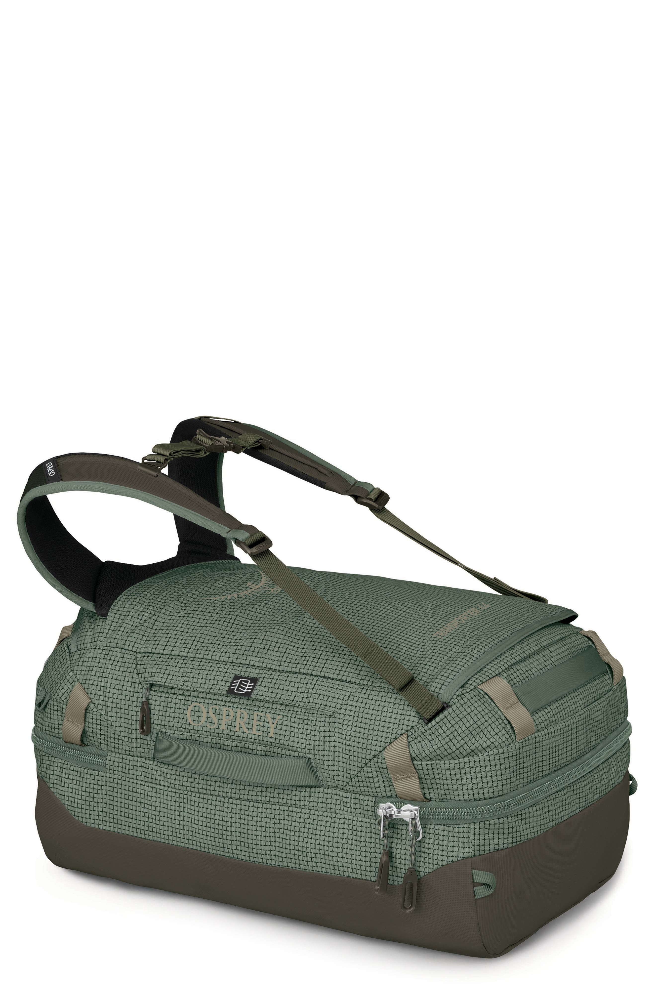 Osprey Transporter 44-Liter Squffel Duffle Luggage, Main, color, Pine Leaf Green