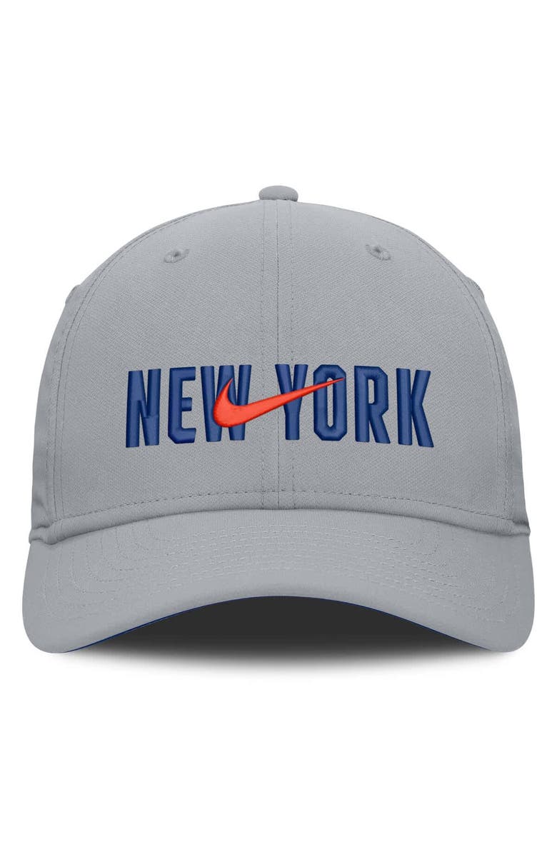 Nike Men's Nike  Gray New York Mets Primetime Rise Dri-FIT Flex Hat, Alternate, color, Gray