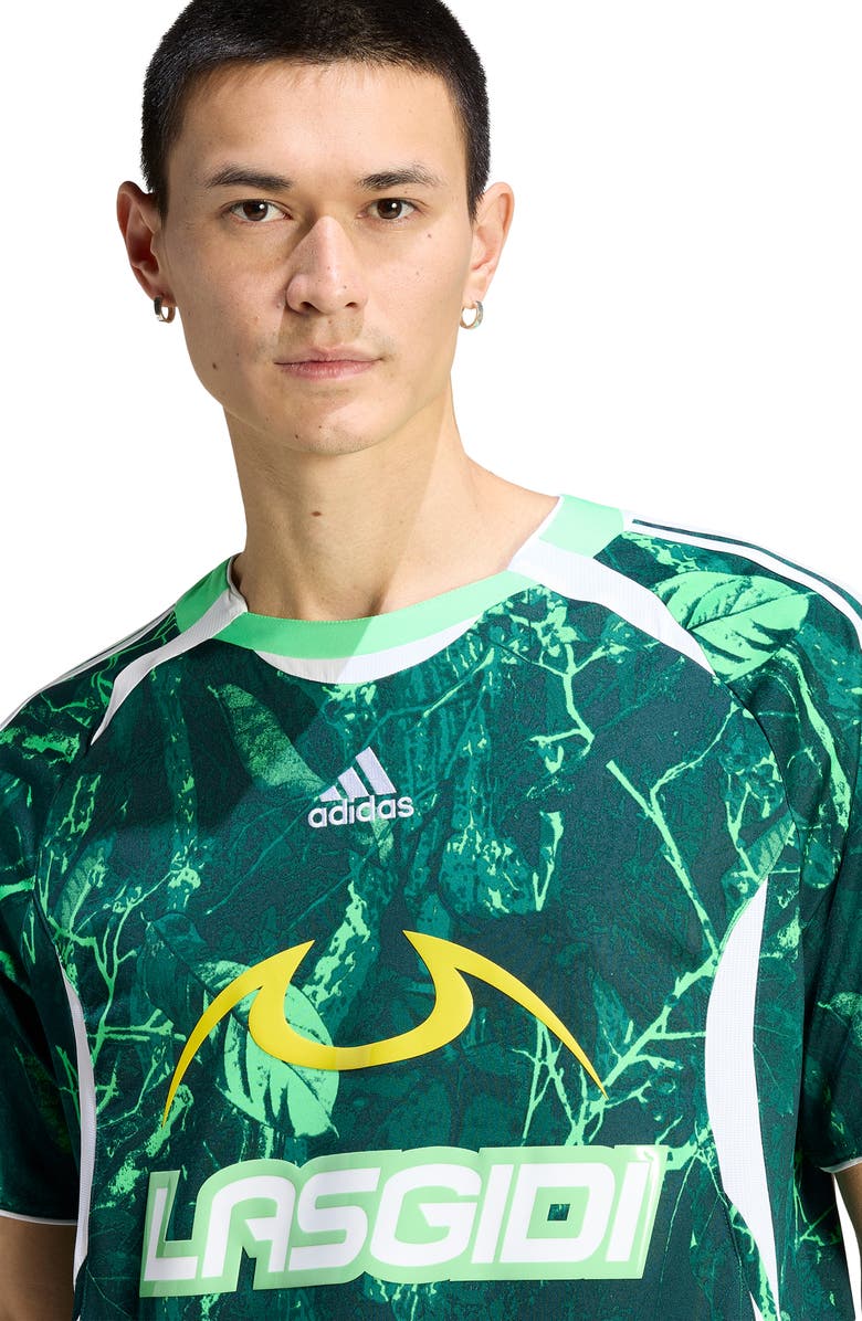 adidas Lagos Graphic Jersey, Alternate, color, Screaming Green/ Ivy/ Green