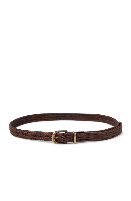 Brunello Cucinelli Leather Belt In Brown