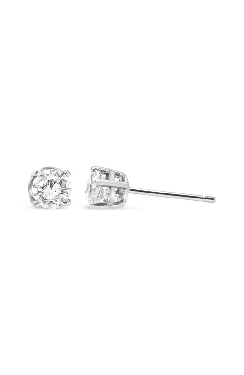 Haus of Brilliance 14K White Gold 3/4 Cttw Lab Grown Diamond Stud Earrings, Alternate, color, White