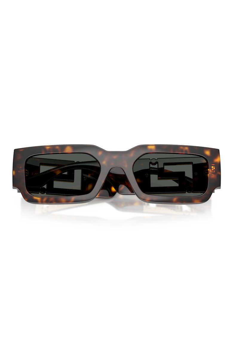 54mm Rectangular Sunglasses, Alternate, color, HAVANA / DARK GREY