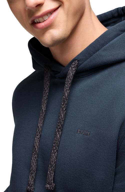 Prana Fleece Hoodie In Blue