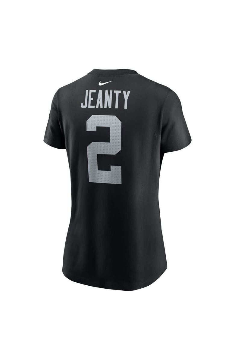 Nike Women's Nike Ashton Jeanty Black Las Vegas Raiders 2025 NFL Draft First Round Pick Name & Number T-Shirt, Alternate, color, Black