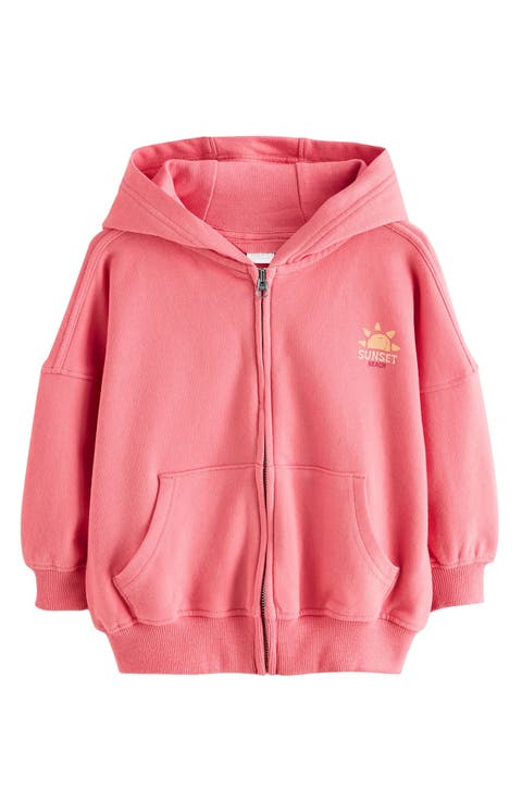 Kids' Sunset Zip-Up Cotton Graphic Hoodie (Little Kid & Big Kid)