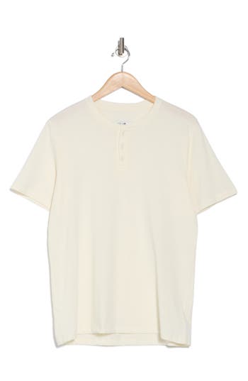 Joe's Cotton Blend Henley T-shirt In Ecru