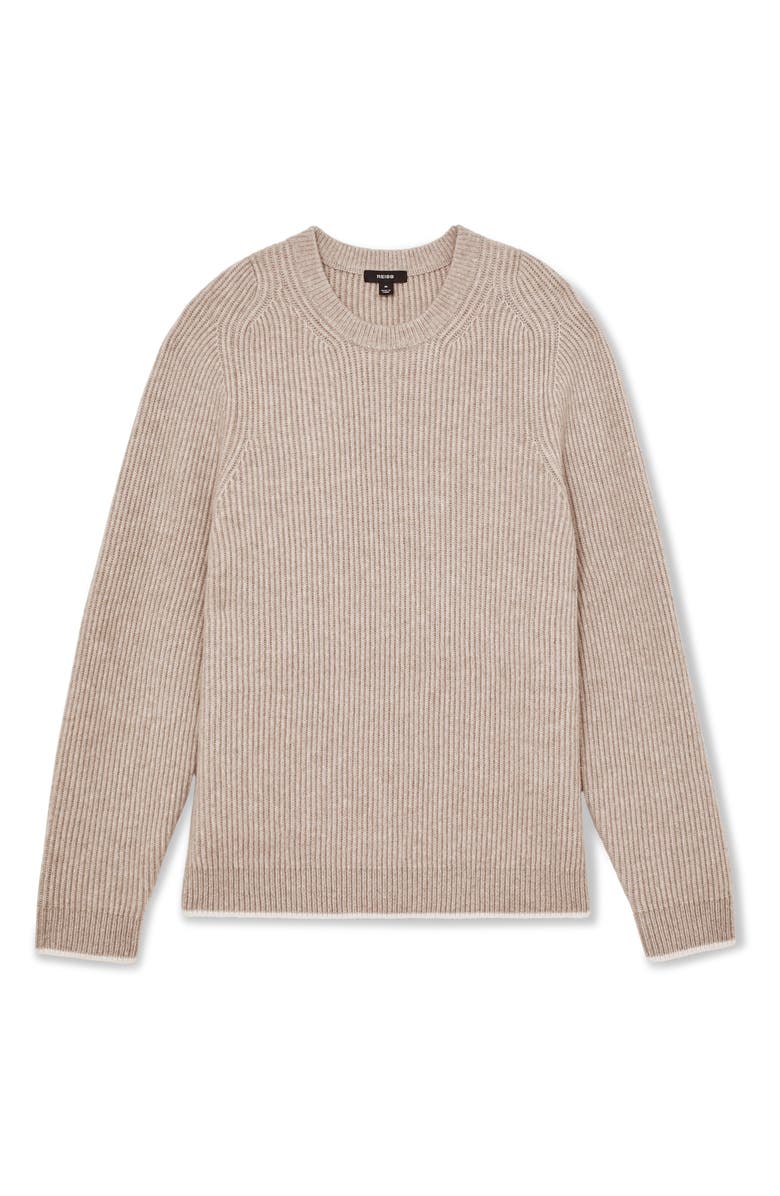 Reiss Crammond Rib Sweater, Alternate, color, Oatmeal Brown