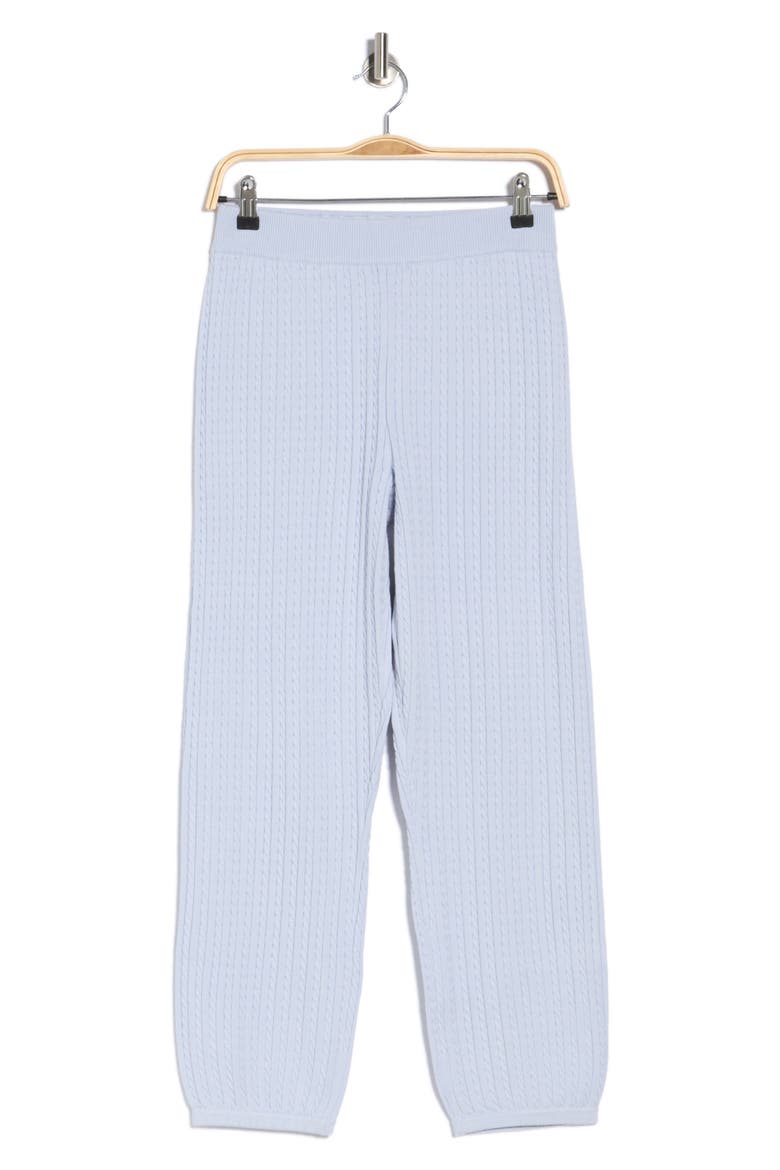 Cable Knit Joggers, Alternate, color, BLUE HAZE