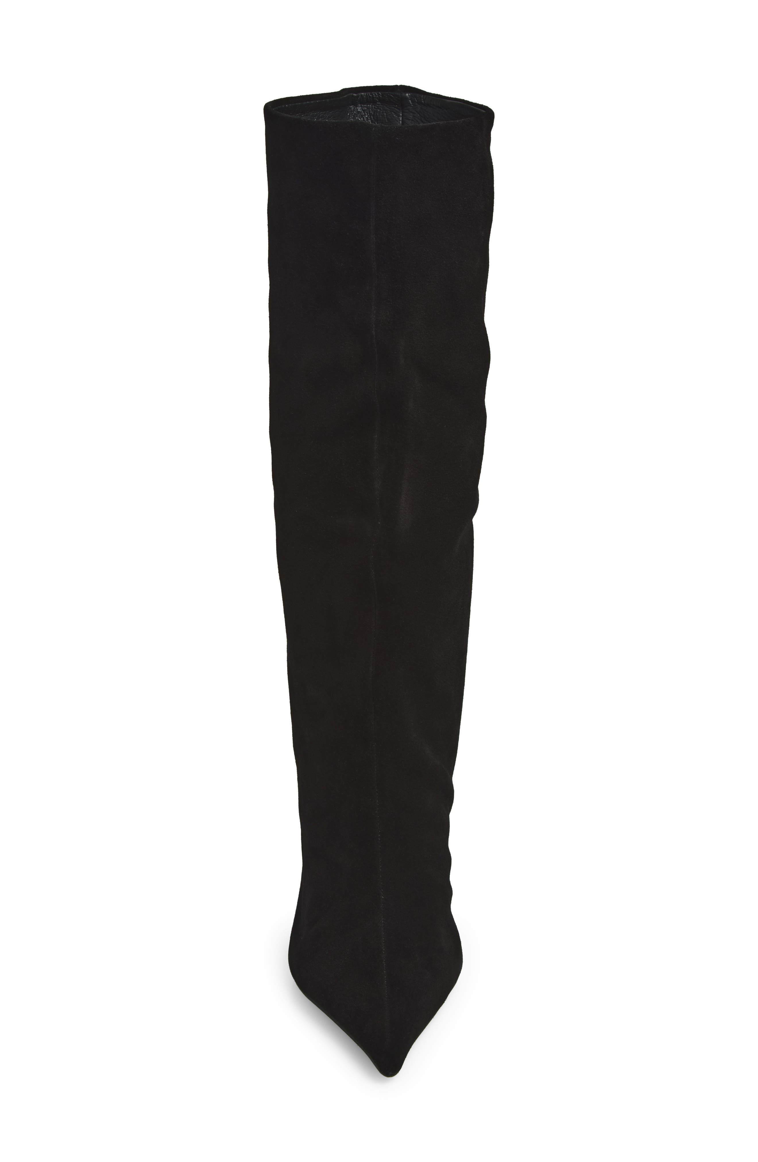 Give-It Knee High Boot, Alternate, color, BLACK SUEDE