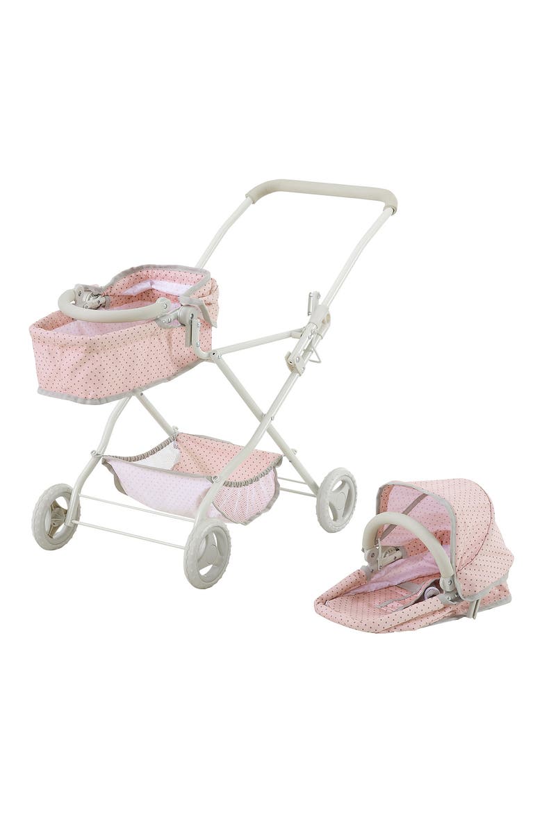 Olivia's Little World Double Bassinet Play Stroller, Alternate, color, PINK