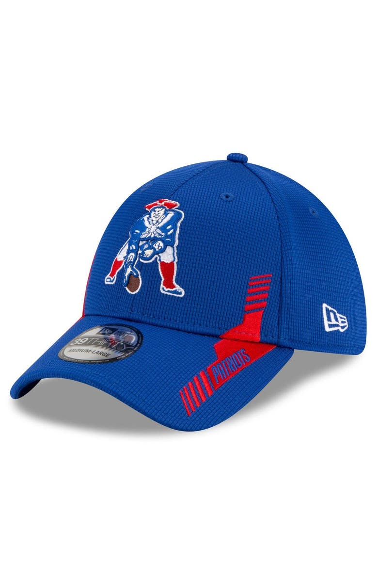 New Era Men's New Era Navy New England Patriots 2021 NFL Sideline Home Historic Logo 39THIRTY Flex Hat, Alternate, color, 