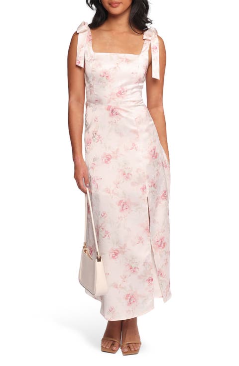 Zane Floral Tie Strap Dress