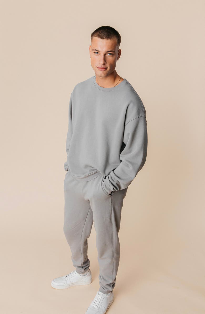 Ocio Men's Organic Cotton Teddy Everywhere Jogger, Alternate, color, Ash